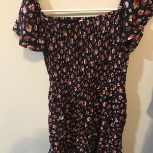 Off the shoulder dress!